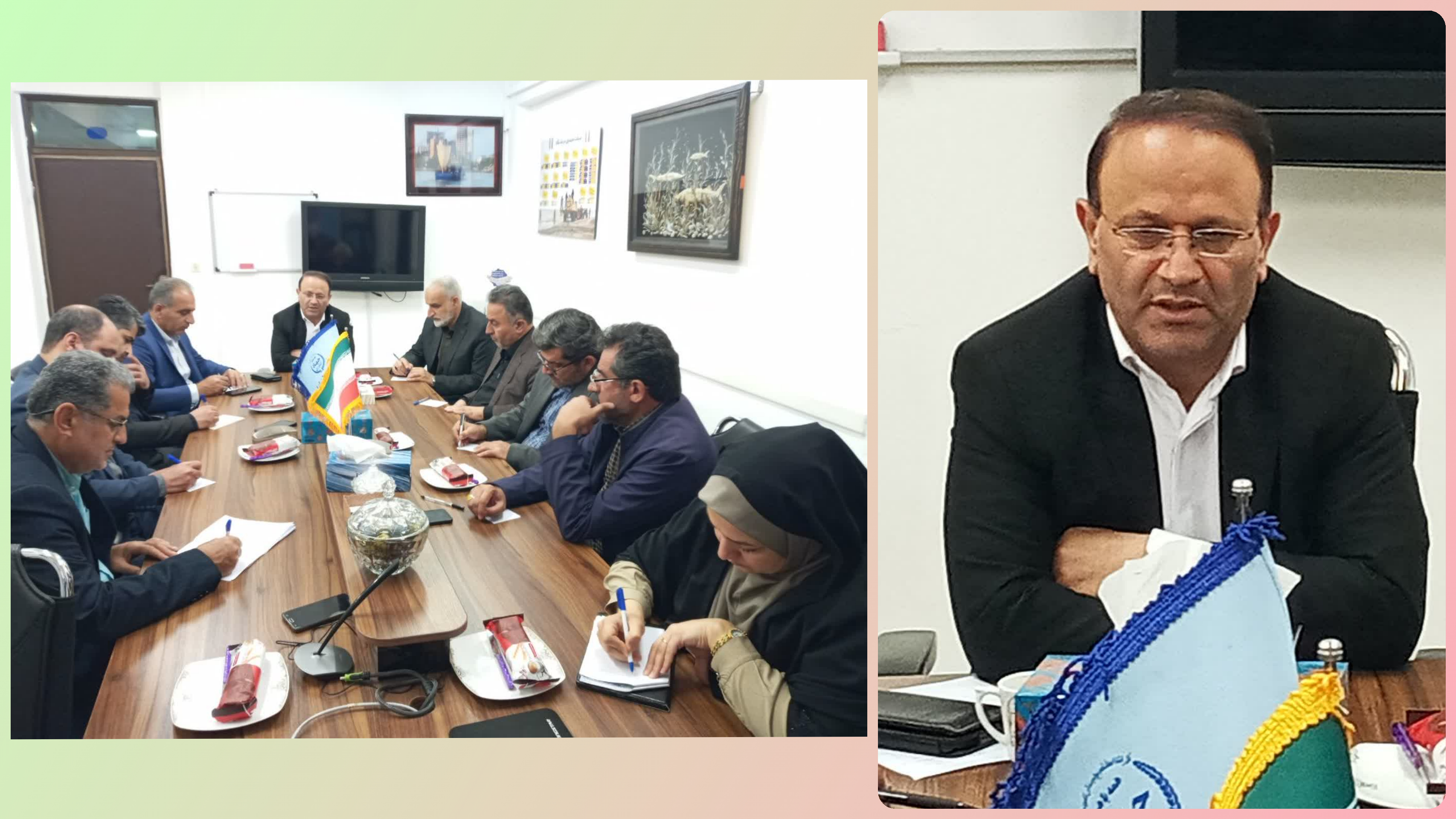  جلسه بررسی روند طرح کمک به تکثیر طبیعی دراداره کل شیلات استان مازندران