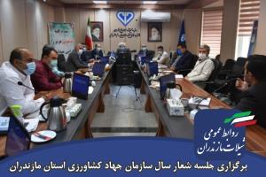 برگزاری جلسه شعار سال سازمان جهاد کشاورزی استان مازندران