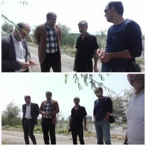 بازدید از آبنندان روستای میانشاه از توابع شهرستان ساری