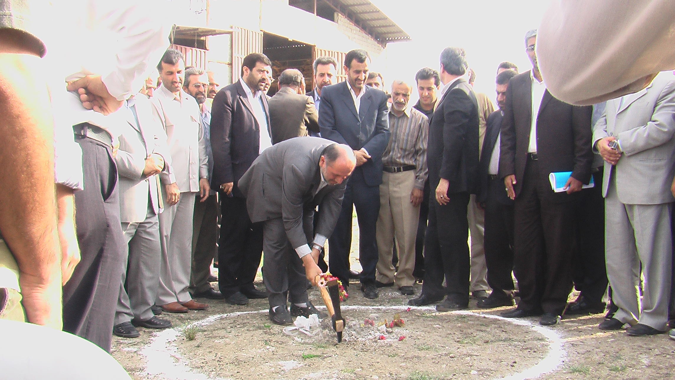 کلنگ زنی بازار جدید ماهی در شهرستان ساری با حضور معاون عمرانی استاندار