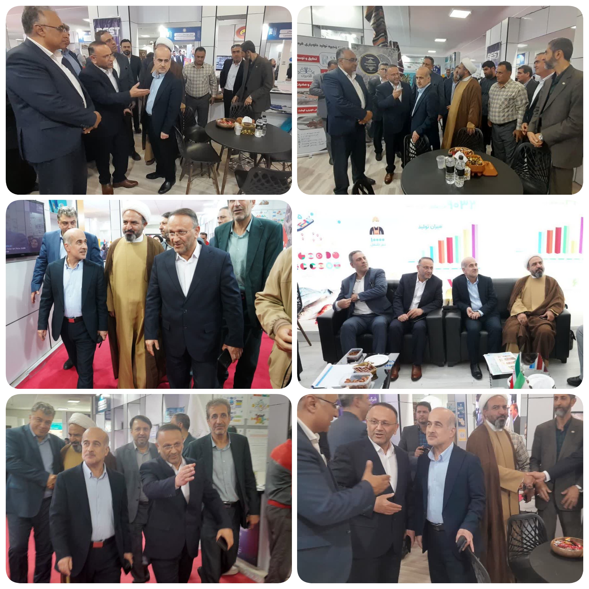 حضور مهندس رستم پور معاون وزیر و رئیس سازمان شیلات ایران در سومین روز از  هفتمین  نمایشگاه بین المللی توانمندی‌های صادراتی جمهوری اسلامی ایران (اکسپو ۲۰۲۵) در تهران