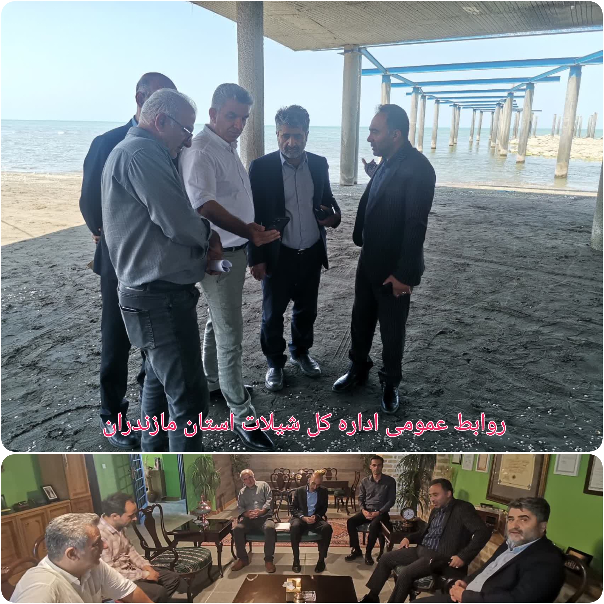 بازدید از محل پیشنهادی پرورش ماهی در قفس دریایی تنکابن