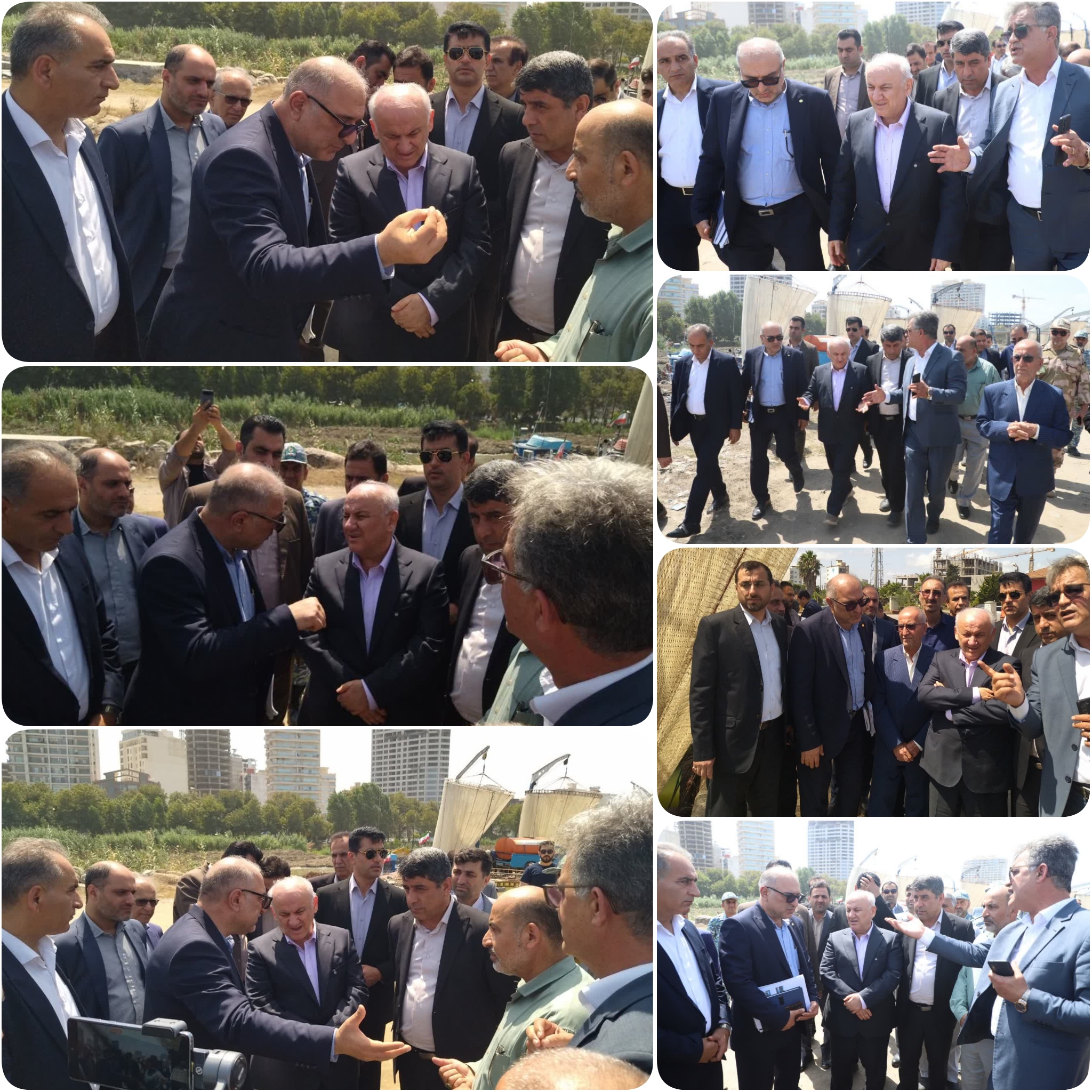 بازدید استاندار محترم استان مازندران از بندر صیادی شیلات بابلسر