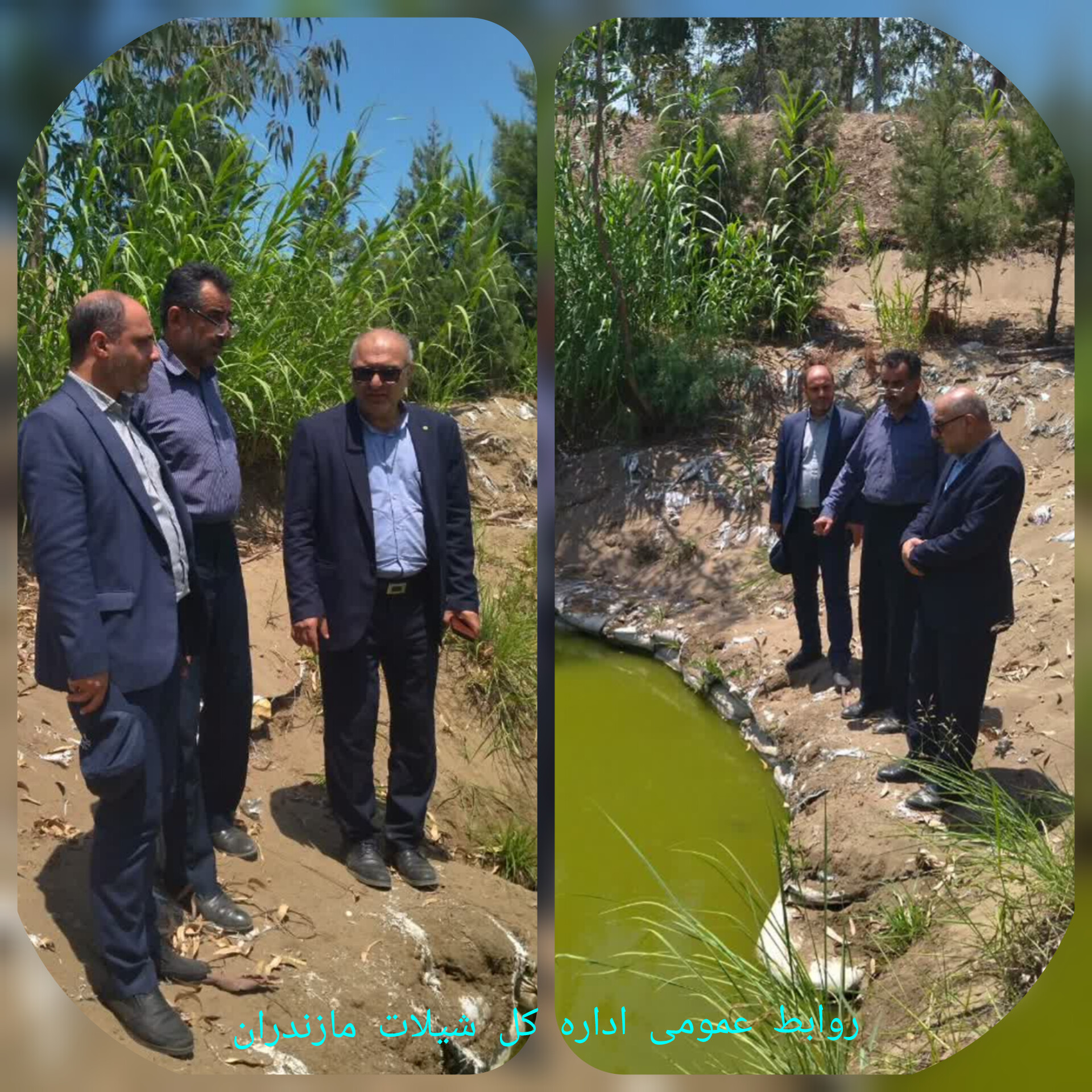 بازدید میدانی سرپرست اداره‌کل شیلات مازندران از سایت بندر صیادی امیرآباد بهشهر