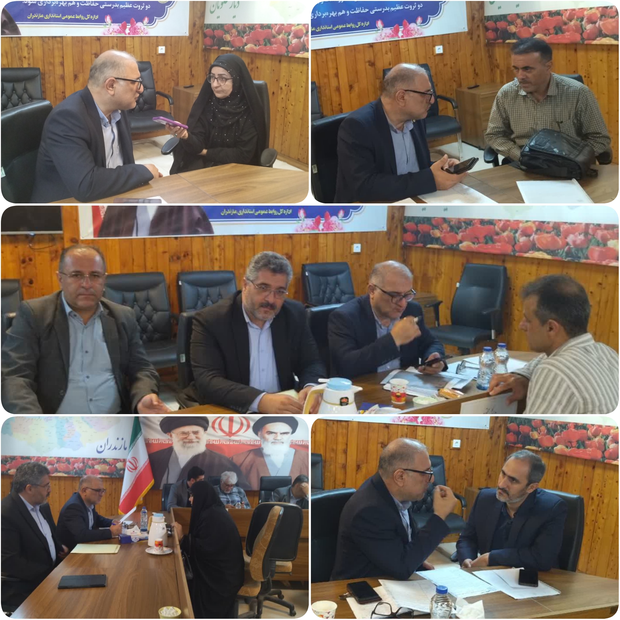 برگزاری ملاقات مردمی با حضور نیما حسین‌زاده سرپرست اداره کل شیلات مازندران در دفتر غرب استانداری