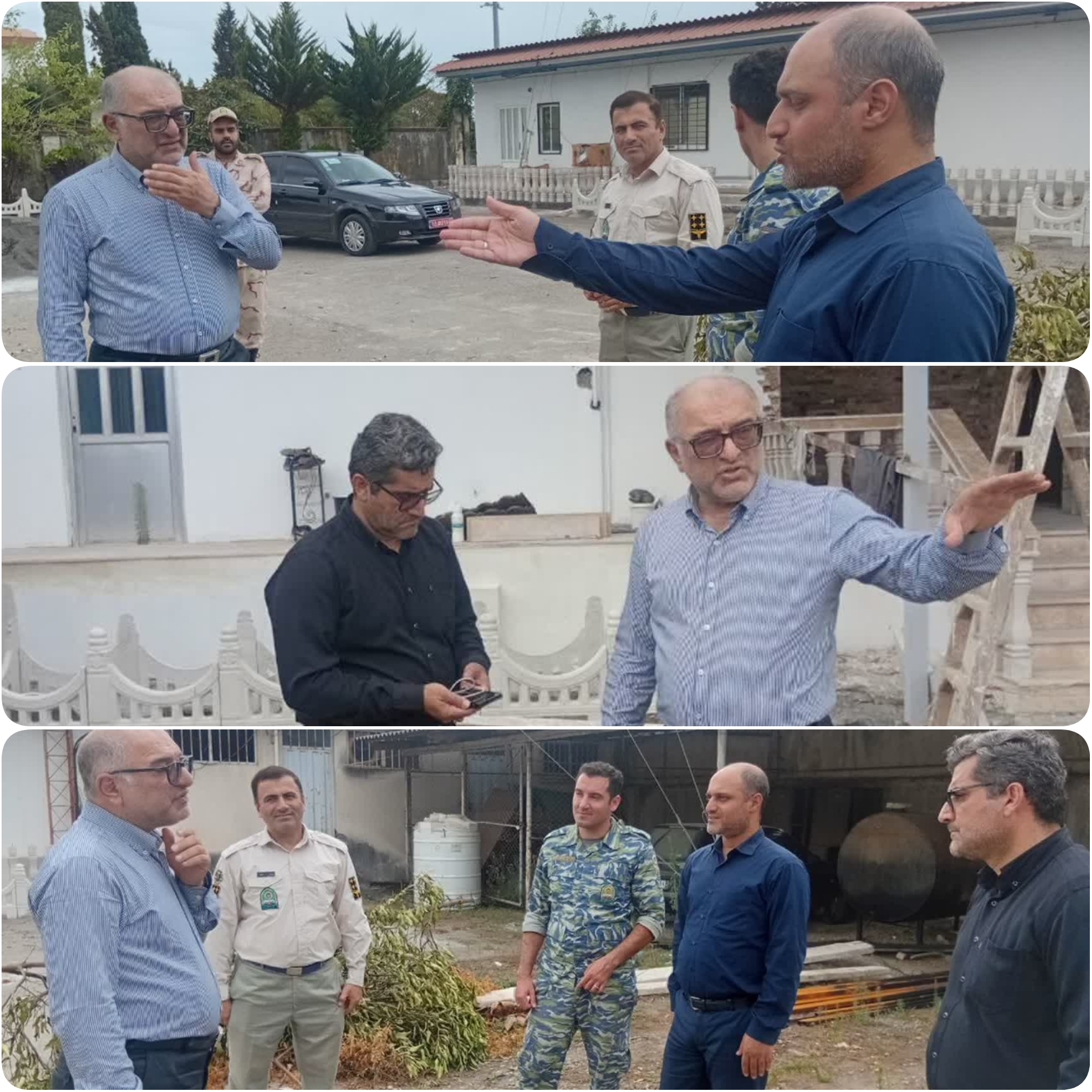 بازدید سرپرست اداره کل شیلات مازندران از روند تعمیرات مأمورسرا در پایگاه حفاظت منابع نشتارود
