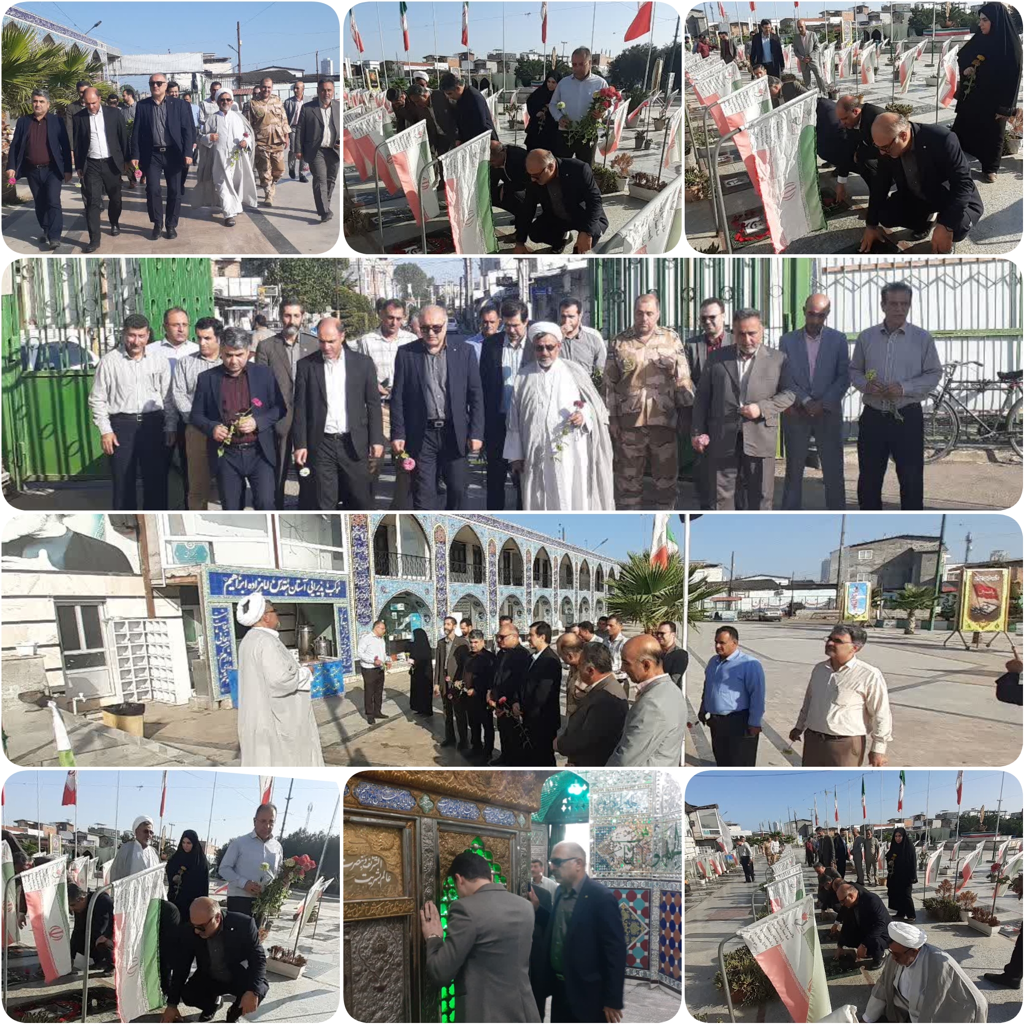 بازدید سرپرست اداره‌کل شیلات مازندران از گلزار شهدای بابلسر