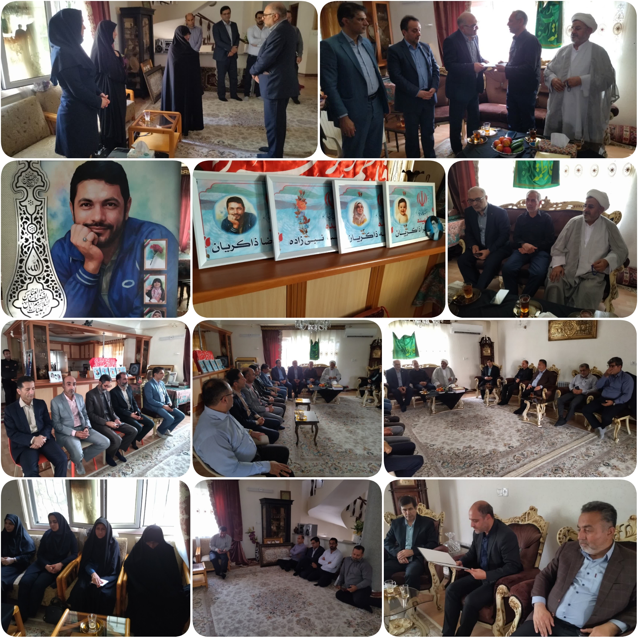تجلیل سرپرست شیلات مازندران از خانواده شهید جنگ ۱۲ روزه