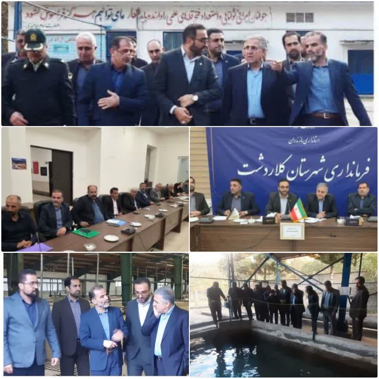 تسهیل سرمایهگذاری و توسعه شیلات؛ پیام بازدید تولایی از کلاردشت