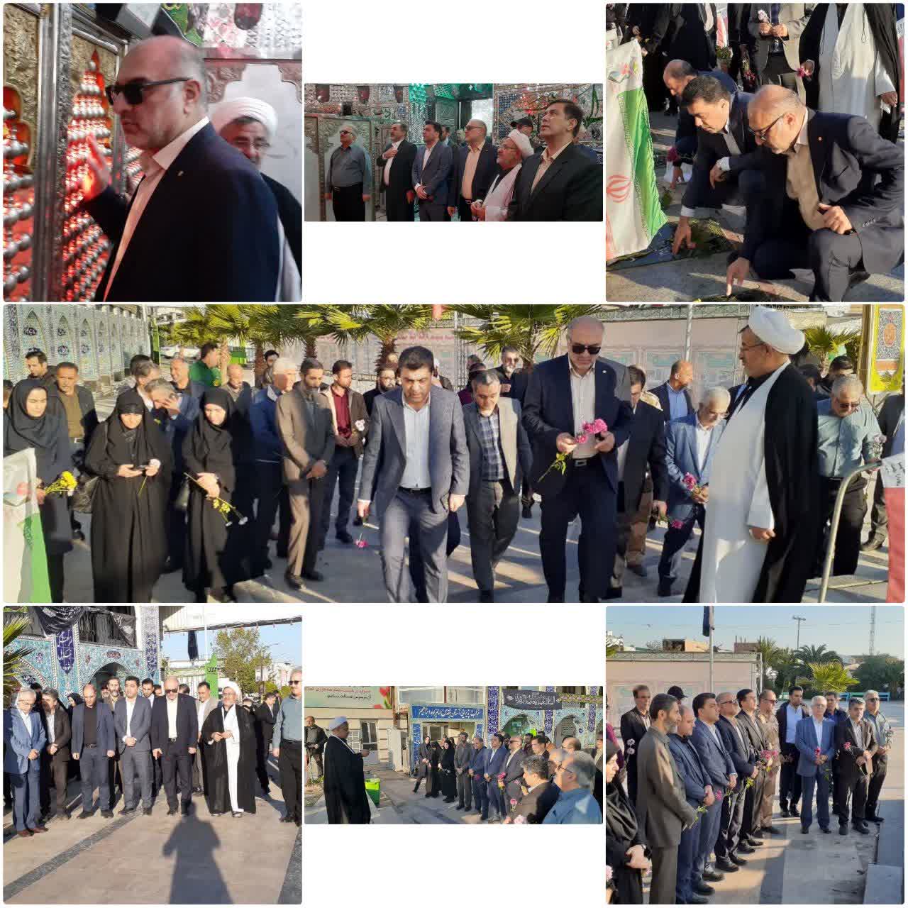 هفته بسیج؛ تجدید عهد مسئولان شیلات مازندران با آرمان‌های شهدا و دفاع مقدس