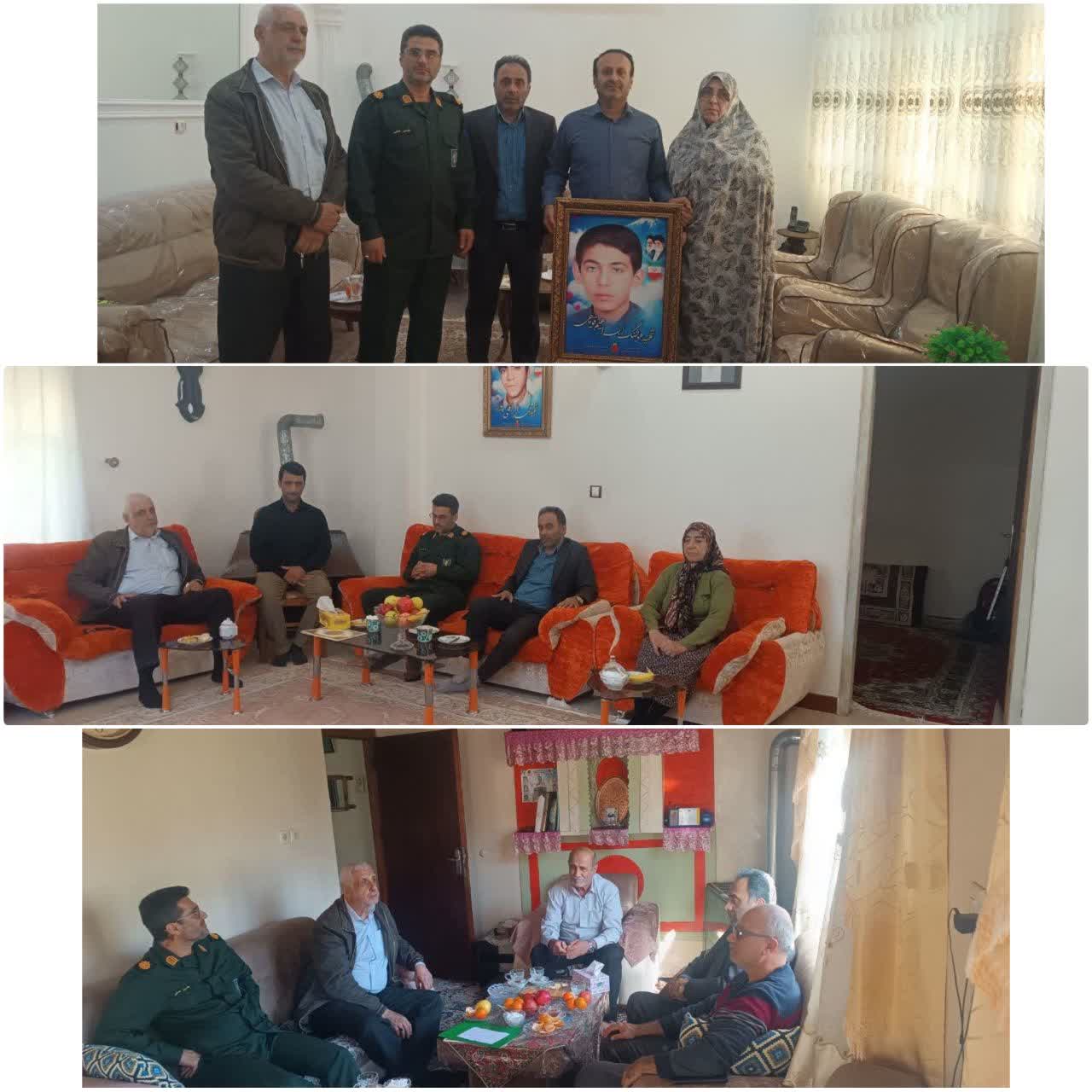 رزمایش دیدار مسئولان با خانوادههای معظم شهدا به مناسبت هفته بسیج در رامسر برگزار شد