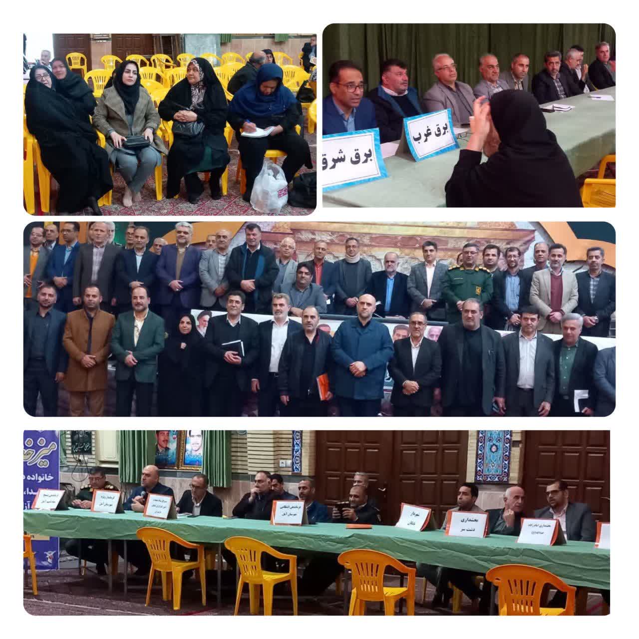 پیوند خدمت و تکریم؛ میز خدمت مسئولان آمل در کنار مادران شهدا